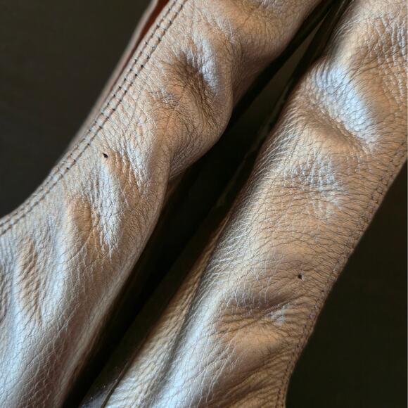 Lanvin Gold Metallic Classic Ballet Flat Size 36 / US 5 Slip On Timeless Capsule - Picture 9 of 12